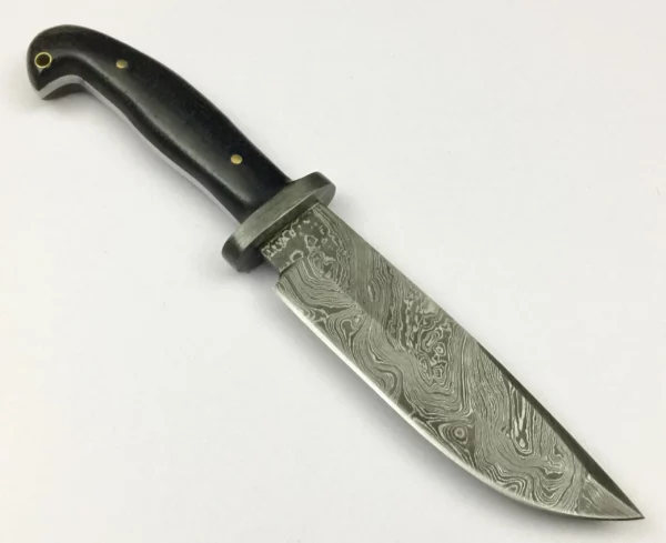 Damascus Bowie Knife With Micarta Handle Bk 52 3
