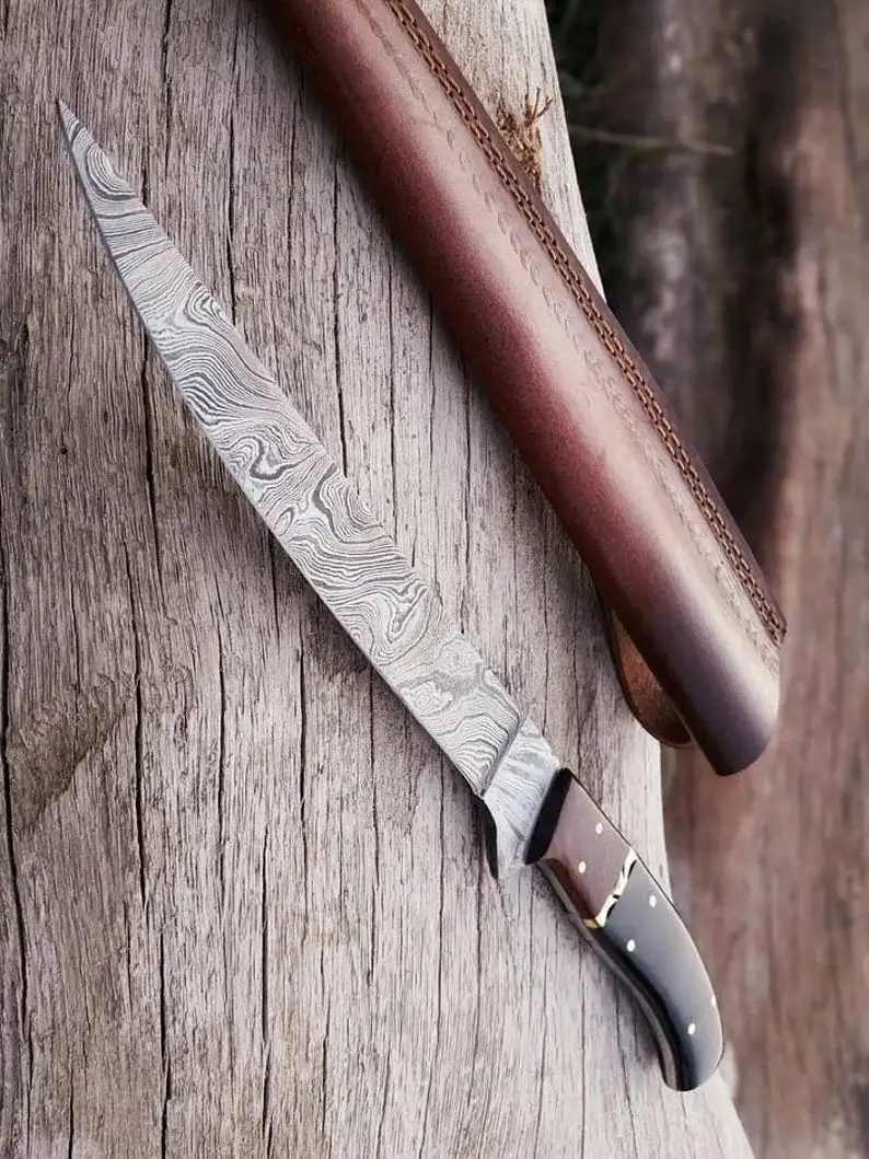 Damascus Fillet Knife FF-01 - Damascus Collection