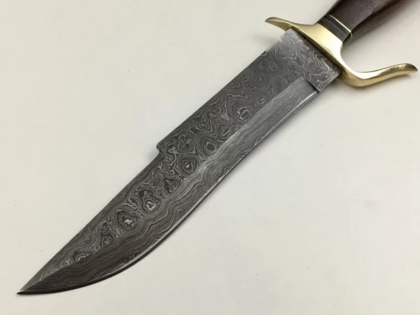 Damascus Steel Bowie Knife With Walnut Wood Handle BK 71 2