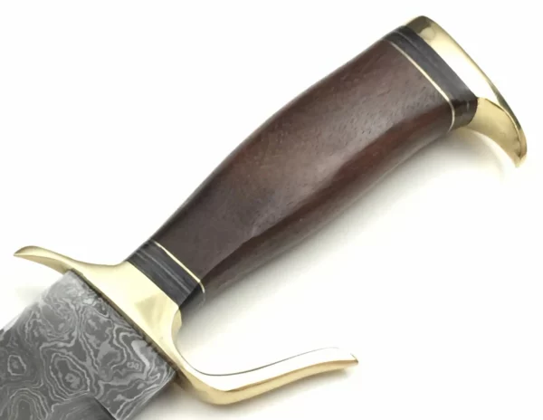 Damascus Steel Bowie Knife With Walnut Wood Handle BK 71 3