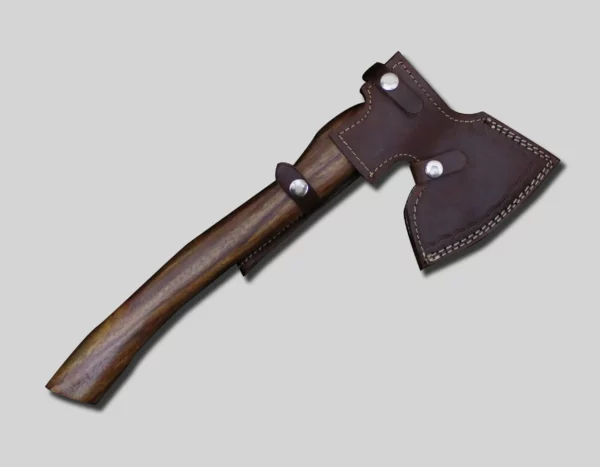 Damascus Steel Handmade Viking Axe With Walnut Wood Handle Ax 58 4 1
