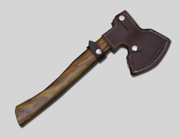 Damascus Steel Handmade Viking Axe With Walnut Wood Handle Ax 60 4