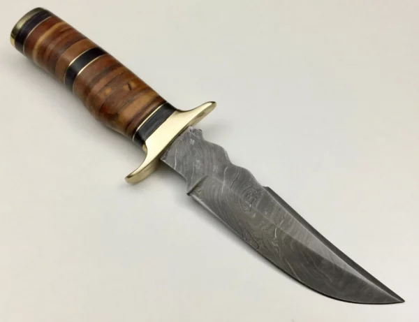 Hand Forged Custom Bowie Knife With Wood Hanlde BK 76 1