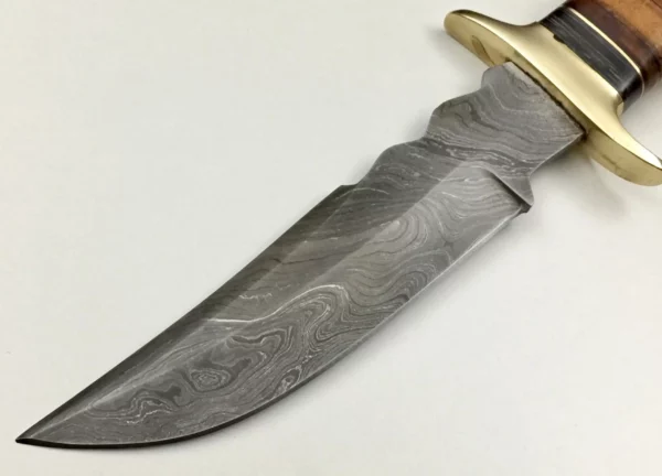 Hand Forged Custom Bowie Knife With Wood Hanlde BK 76 2