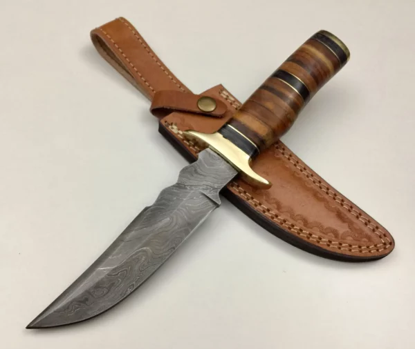 Hand Forged Custom Bowie Knife With Wood Hanlde BK 76