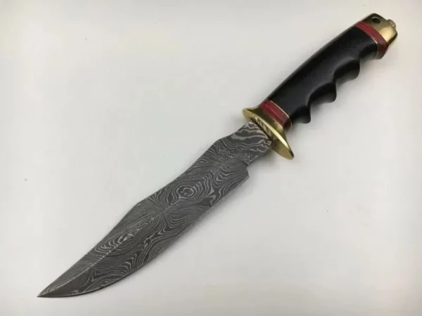 Hand Forged Damascus Bowie Knife With Micarta Handle Bk 44 4