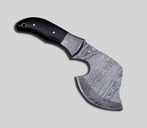 Mini Damascus Steel Handmade Viking Axe With Black Micarta Handle Ax 57 3