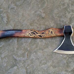Viking Tomahawk Hand Froged Hatchet Barbarian Celtic Norse Style Battle Axe AX 19 3